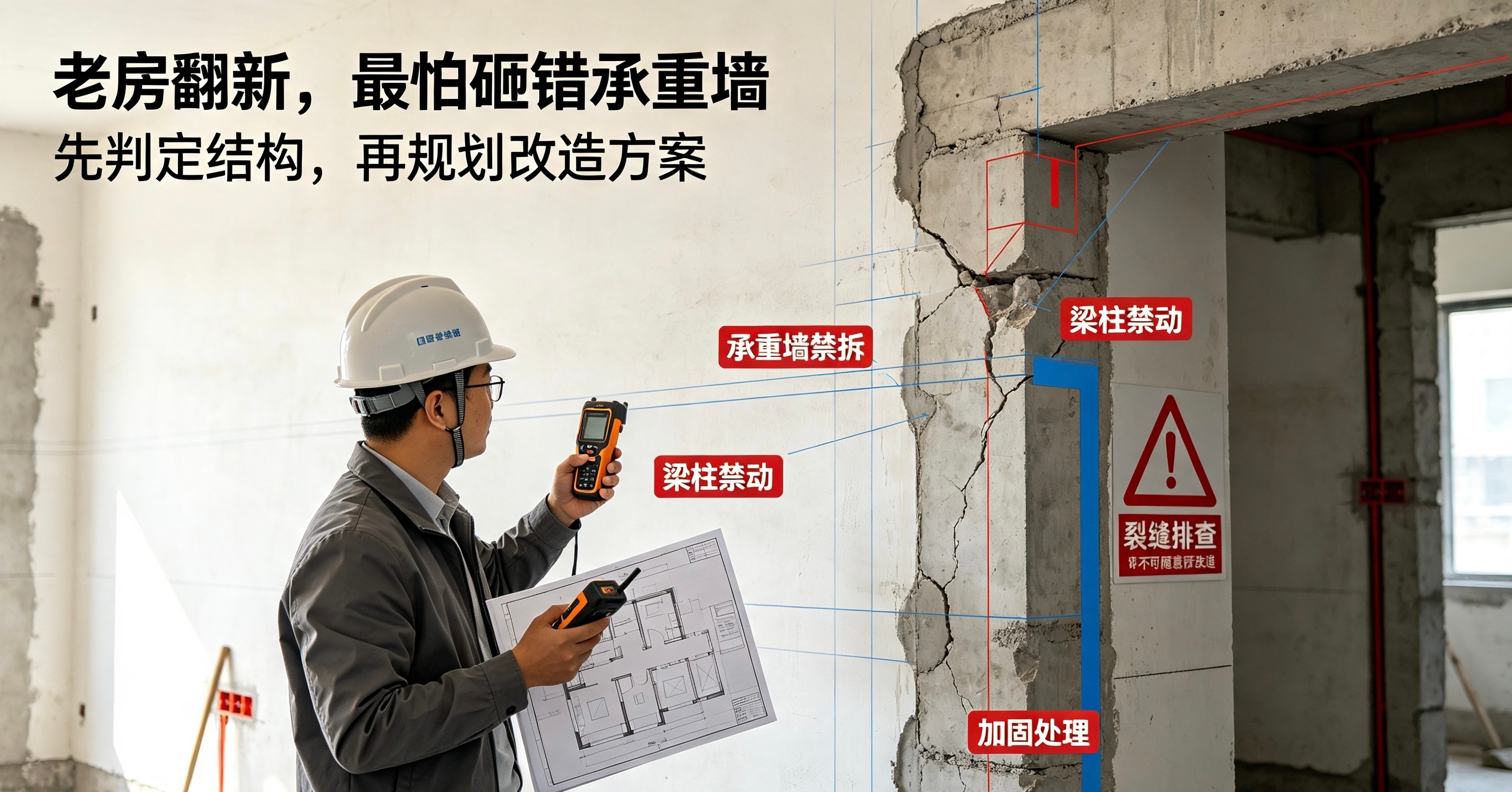 老房翻新结构安全保障服务｜立家全案整装