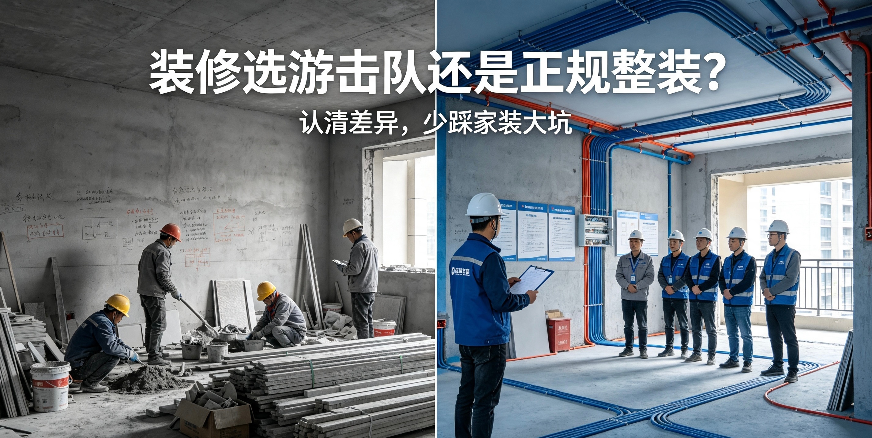 装修选游击队还是正规整装公司？认清差异避开家装大坑